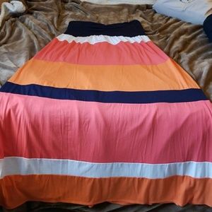 Torrid- Strapless Spring Maxi Dress Plus Size